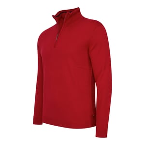 Cappuccino Italia Bergamo Zip Pullover für Herren. Der Pullover besteht aus 50% Baumwolle und 50% Polyester und hat eine normale Passform. Der Pullover hat einen Stehkragen, der je nach Geschmack mit einem Reißverschluss geöffnet oder geschlossen werden kann. Marke: Cappuccino ItaliaModellname: Bergamo Zip Pullover (mit Hemdkragen)Kategorie: HerrenpulloverMaterialien: Baumwolle, AcrylFarbe: rot, weiß