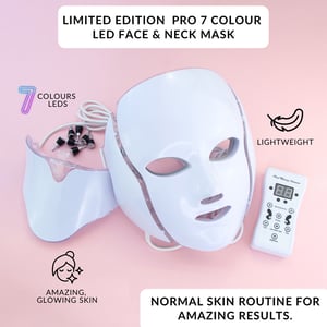 7-farbige LED-Maske für Gesicht und Hals - limitierte Auflage