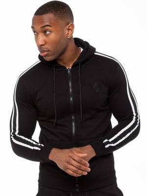 Herren Kapuzenpulli mit Reißverschluss und Band| enzo designer menswear