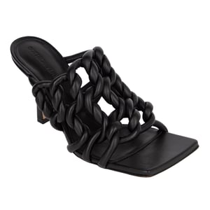 Bottega Veneta Stretch-Pantolette Schwarz