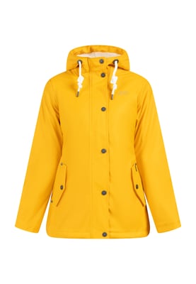 ICEBOUND Regenjacke mit Teddyfutter Damen Sonnengelb