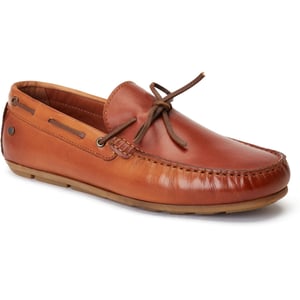 Base London Brooks Herren Mokassins aus gebranntem Tan-Leder