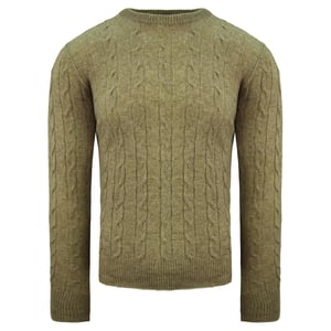 Hackett London Burlington Cable Mens Brown Pullover