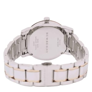 Burberry BU9105 The City Unisex Uhr Silber / Rose Gold