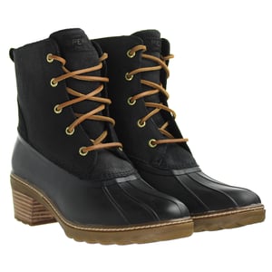 Sperry Salzwasserabsatz Schlange Frauen schwarze Stiefel