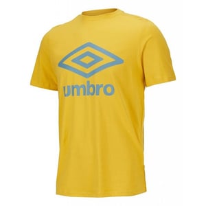 Umbro großes Logo-Herrengelb-T-Shirt