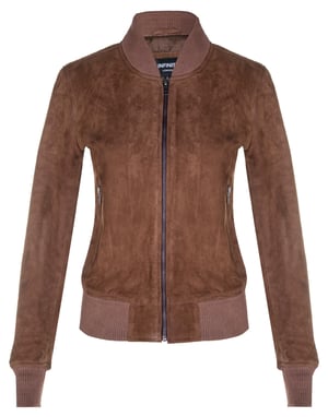 Klassische MA-1 Wildleder-Bomberjacke für Damen – Newbury
