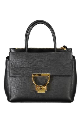 Coccinelle Damen schwarze Leder-Handtasche