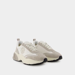 Sneakers Good Luck Trainer - Tory Burch - Leder - Weiß