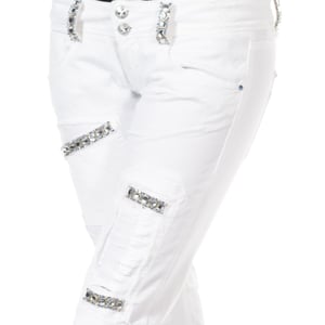 Lange Hose mit schmalem Saum 10DBF0125 woman