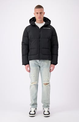 Black Bananas Block Puffer Jacke,