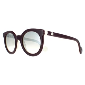Moncler Runde Womens Bordeaux Rauch Spiegel ML0015