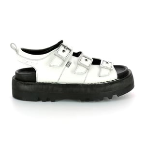 Kicker Knox Lo Damen weiß/schwarze Sandalen