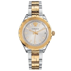 Versace V12030015 Hellenyium Quarz Silber Zifferblatt Damenuhr