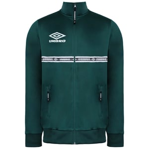 Umbro Mens Green Taped Track Jacke