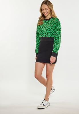 Mymo Sweatshirt Damen Grün Leo
