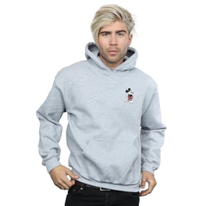 Disney - "Mickey Mouse Kickin Retro Chest" Kapuzenpullover für Herren (Grau)