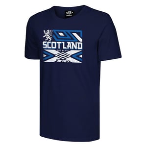 Umbro Schottland Das tapfere Herren-Marine-T-Shirt
