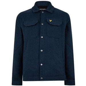Strukturierte, schlammblaue Jacke von Lyle & Scott