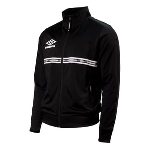 Umbro Langschläfe Reißverschluss up schwarzer Herren -Logo Abgeklappte Trackjacke 65805U 060
