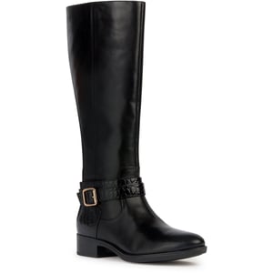 Geox D Felicity Leder Women's Schwarz Stiefel