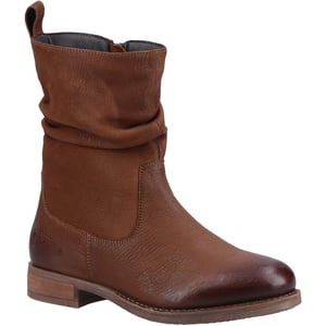 Hush Puppies Emilia Leder Damen Tan Stiefel