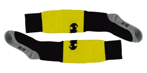 Batman Socken für Sport | Hingly | Kinder-Neuheitssocken für Hockey, Rugby & Fußball