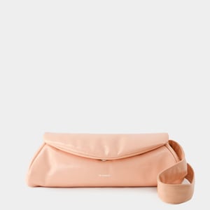 Hobo Tasche Cannolo Grande Padded - Jil Sander - Leder - Peach Pearl