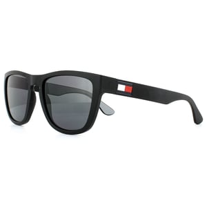 Tommy Hilfiger Square Mens Schwarz Grau Sonnenbrille