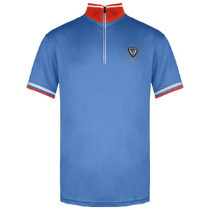 Rossignol Kurzarm 3/4 Reißverschluss Up Blue/Orange Herren Virage Polo Shirt Rldmy10 793