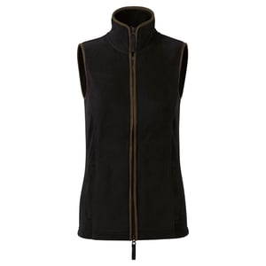Premier - "Artisan" Weste für Damen (Schwarz/Braun)