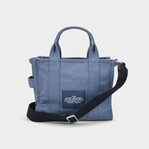The Small Tote Tasche aus blauem Canvas
