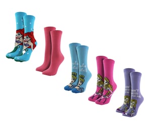 5 Paar Prinzessin Socken für Frauen | Casual niedlich lustig Neuheit Disney Socken | Disney Geschenke - Prinzessin