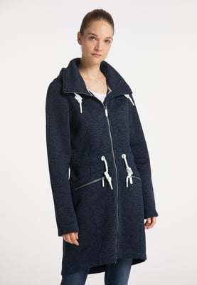 ICEBOUND Serie yuka Strickfleecemantel Damen Marine Melange