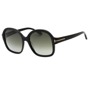 Tom Ford Smoke Lens Glanzende schwarze Sonnenbrille