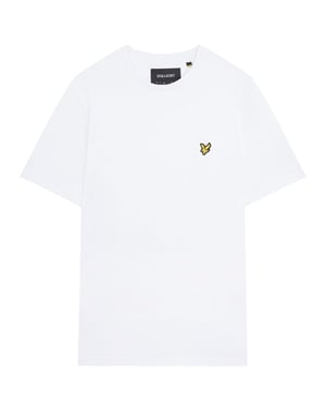 Lyle & Scott Einfarbiges T-Shirt in Weiß