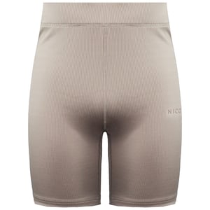Nicce Stretch Highrise Fit Logo Latte Damen Arla Cycling Shorts 0309 K018 0510