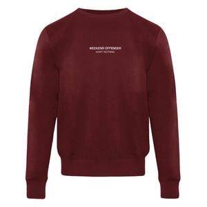 Weekend -Täter Logo Herren Weinpullover