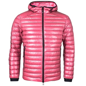 Belstaff Airspeed Rosa Glänzende Daunen gefüllte Jacke