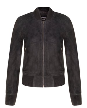 Klassische MA-1 Wildleder-Bomberjacke für Damen – Newbury