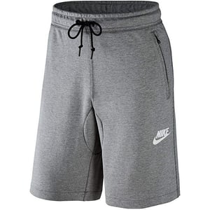 Nike Herren Fleece Shorts Grau mit Reißverschlusstaschen
