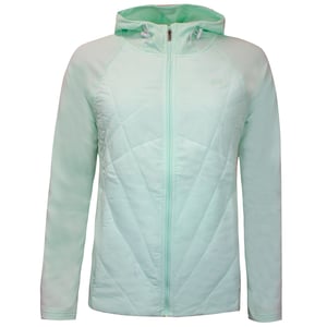 Under Armour Womens Sprint Hybridjacke Reißverschluss auf Kapuze -Spur Top 1350784 403