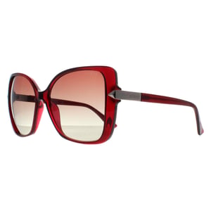 Guess Butterfly Womens Glänzend Bordeaux Braun Farbverlauf GU7820