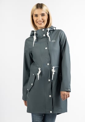 ICEBOUND Regenmantel Damen Blaugrau