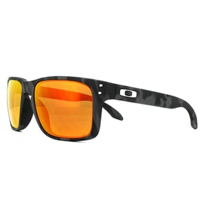Oakley Rectangle Mens Black Camo Prizm Ruby Sonnenbrillen