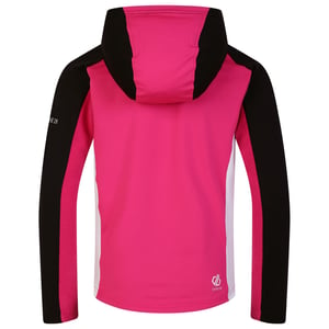 Dare 2B - "Thriving" Midlayer mit Kapuze für Kinder (Reines Rosa/Schwarz)