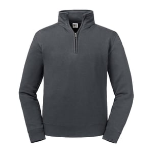 Russell Herren Authentic Quarter Zip Sweatshirt (Convoy grau)