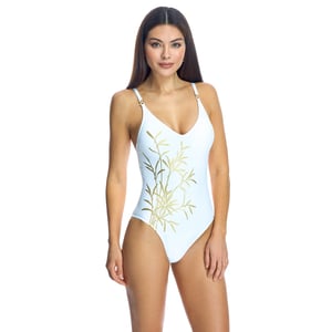 Badeanzug mit V-Ausschnitt W241515 woman