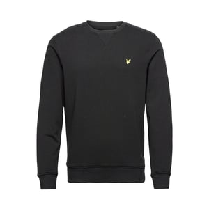 Lyle & Scott Sweatshirt mit Rundhalsausschnitt in Schwarz