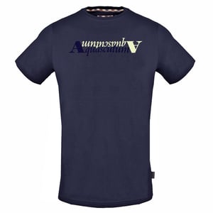 Aquascutum Reflexion Logo Marineblau T-Shirt